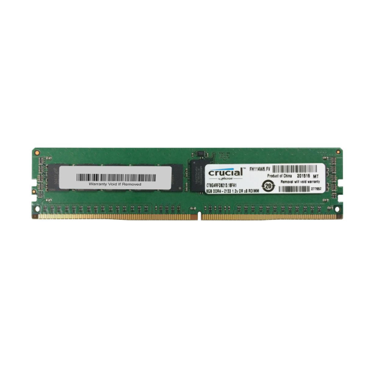 CT8G4RFD8213 | Crucial Technology | Crucial 8GB DDR4-2133MHz PC4-17000 ECC Registered CL15 288-Pin DIMM 1.2V Dual Rank Memory Module