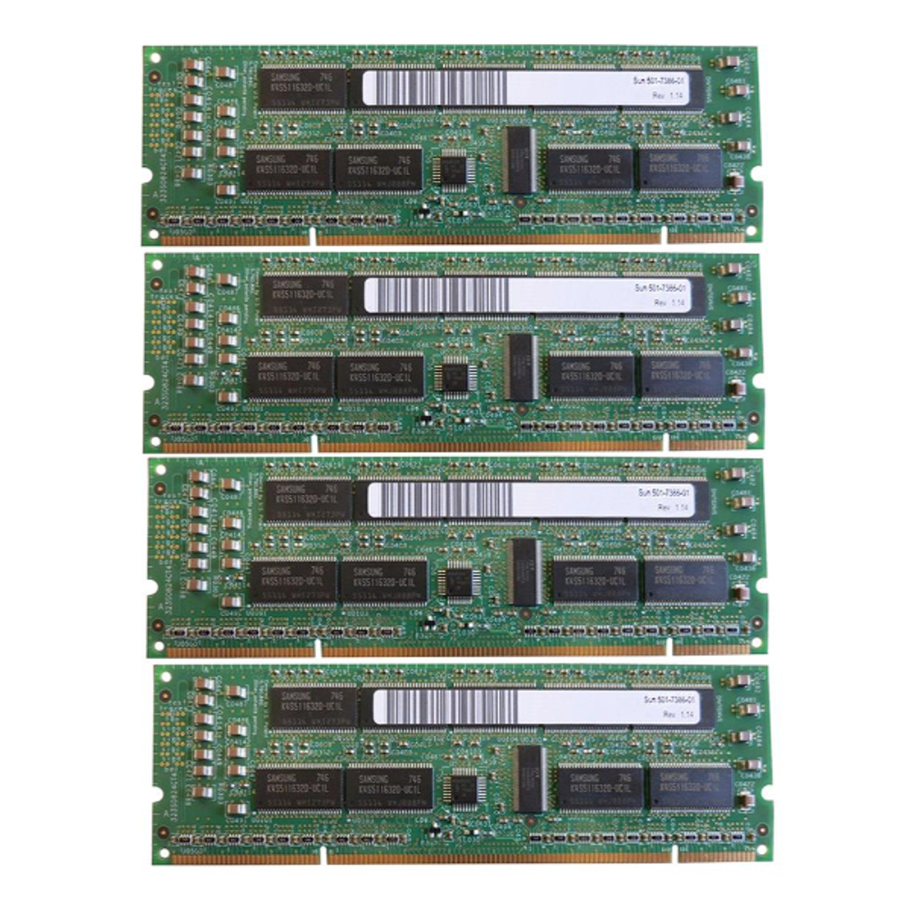 X7056A-Z | Sun | 4GB Kit (1GB x 4) PC100 100MHz ECC Registered 3.3V 232-Pin DIMM Memory