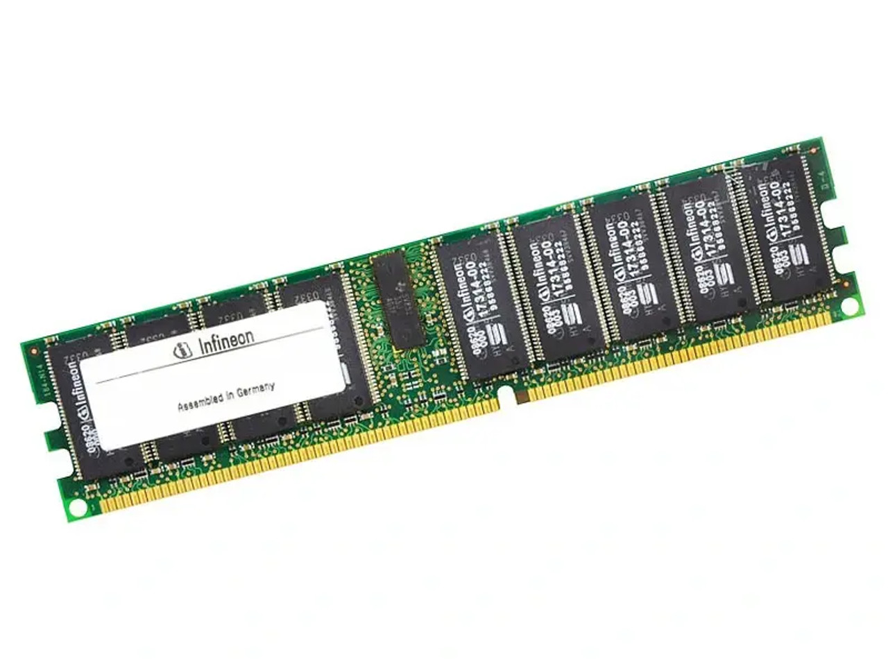 HYS72T256220HR-5-B | Infineon Technologies | Infineon 2GB DDR2-400MHz PC2-3200 ECC Registered CL3 240-Pin DIMM Dual Rank Memory Module