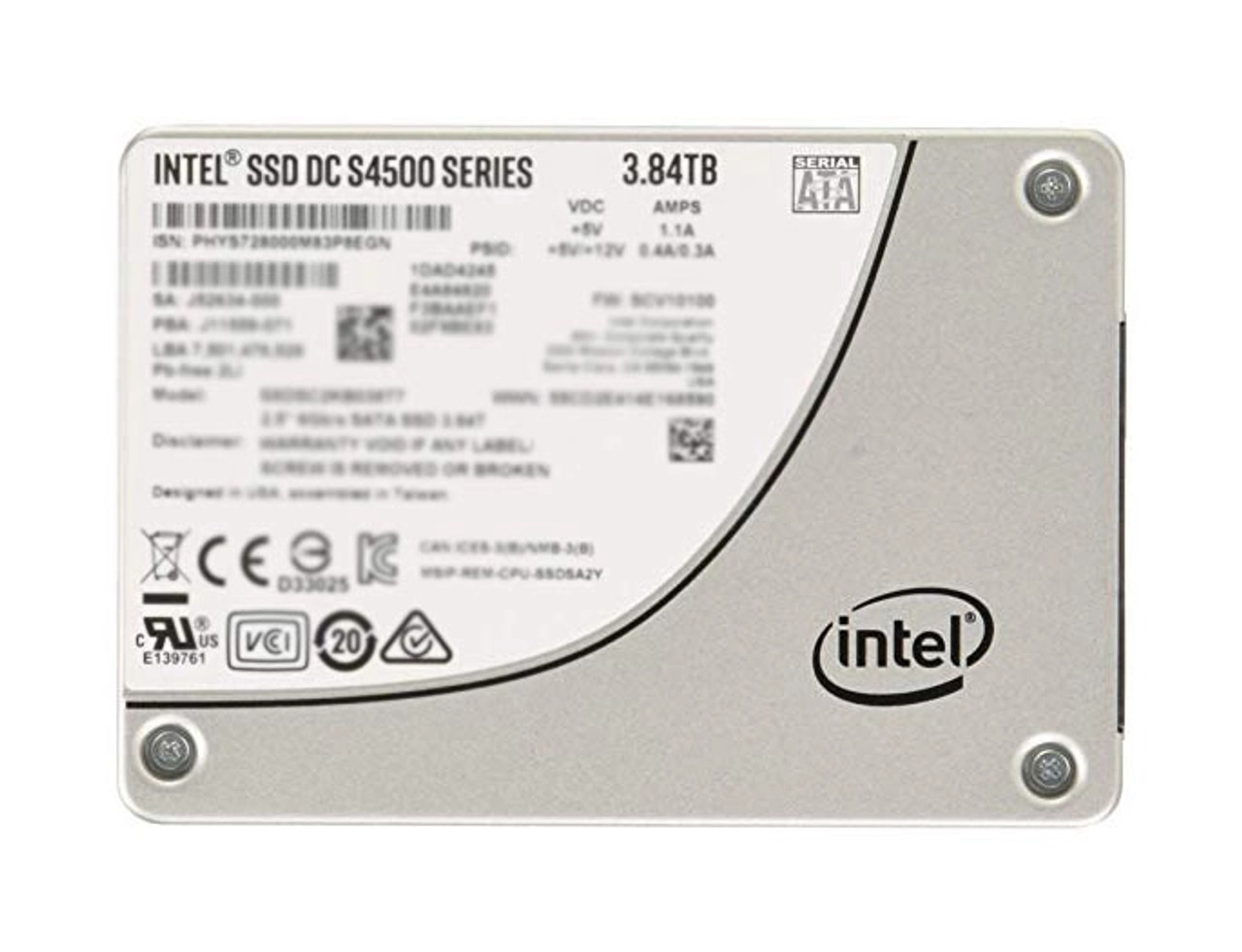 400-ATIC | Dell | DC S4500 3.84TB TLC SATA 6GB/s Read Intensive Enterprise 2.5-inch Solid State Drive