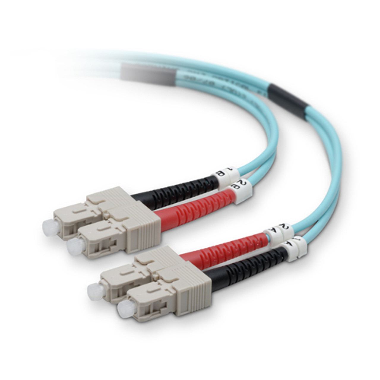 F2F40277-30M-G | Belkin | Fiber Patch Cable 10 Gig Aqua 50/125 SC/SC 30 m fiber optic cable 1181.1" (30 m) Blue