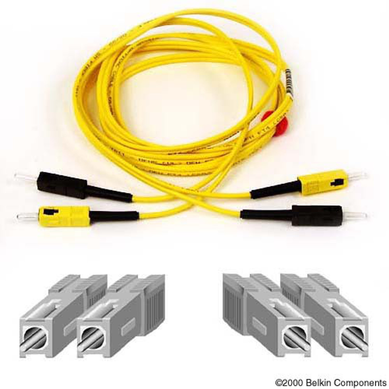 F2F80277-30 | Belkin | Single Mode SC/SC Duplex Cable 9.1m fiber optic cable 358.3" (9.1 m) Yellow