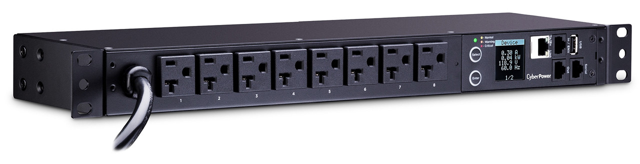PDU31002 | Cyberpower | power distribution unit (PDU) 8 AC outlet(s) 1U Black