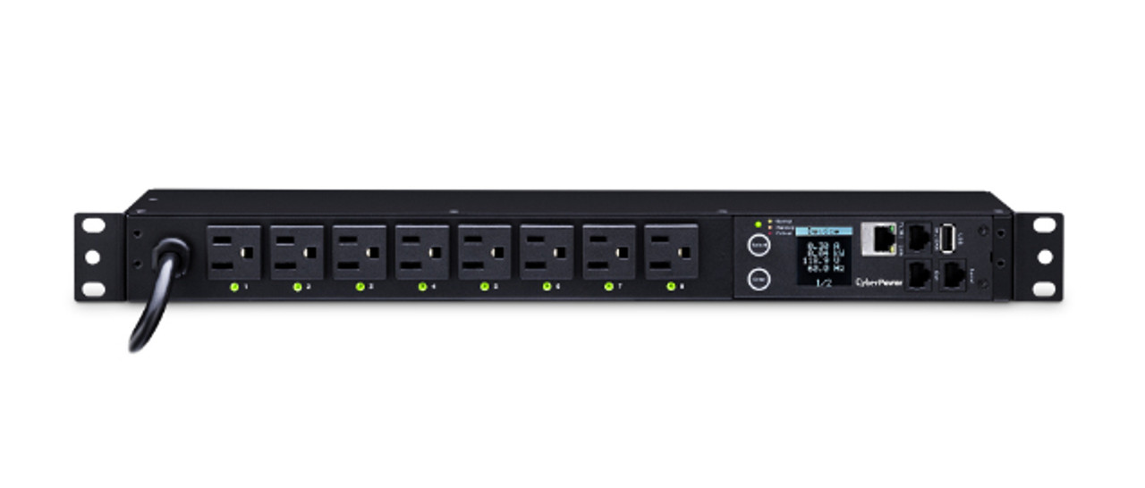 PDU81001 | Cyberpower | power distribution unit (PDU) 8 AC outlet(s) 1U Black