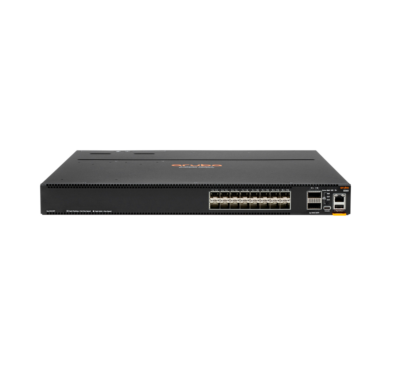 JL703A | Hewlett Packard Enterprise | Aruba 8360-16Y2C Managed L3 1U Black