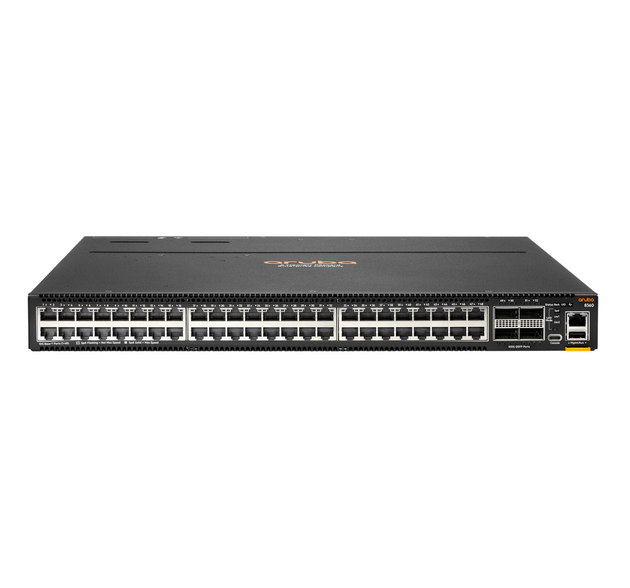 JL706A | Hewlett Packard Enterprise | Aruba 8360-48XT4C Managed L3 10G Ethernet (100/1000/10000) 1U Black