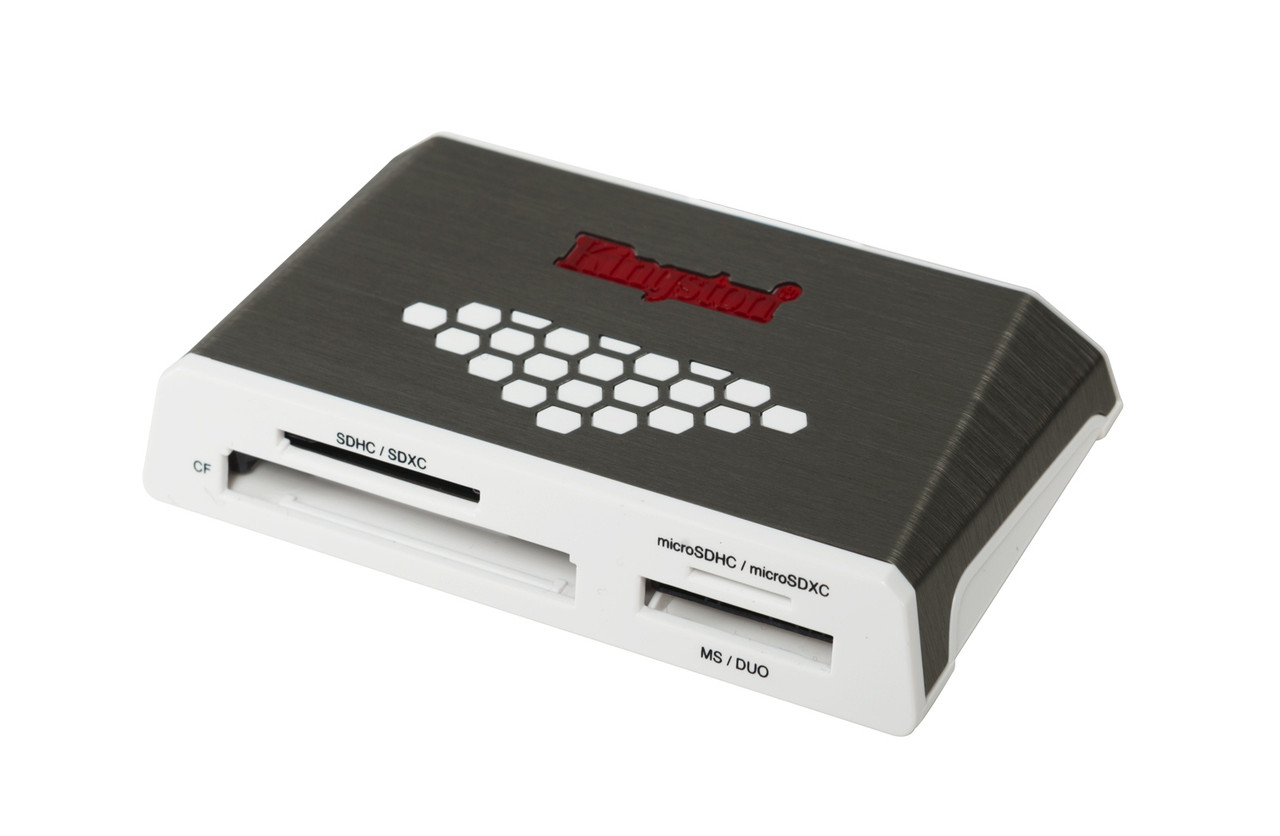 FCR-HS4 | Kingston Technology | USB 3.0 High-Speed Media Reader card reader USB 3.2 Gen 1 (3.1 Gen 1) Gray, White