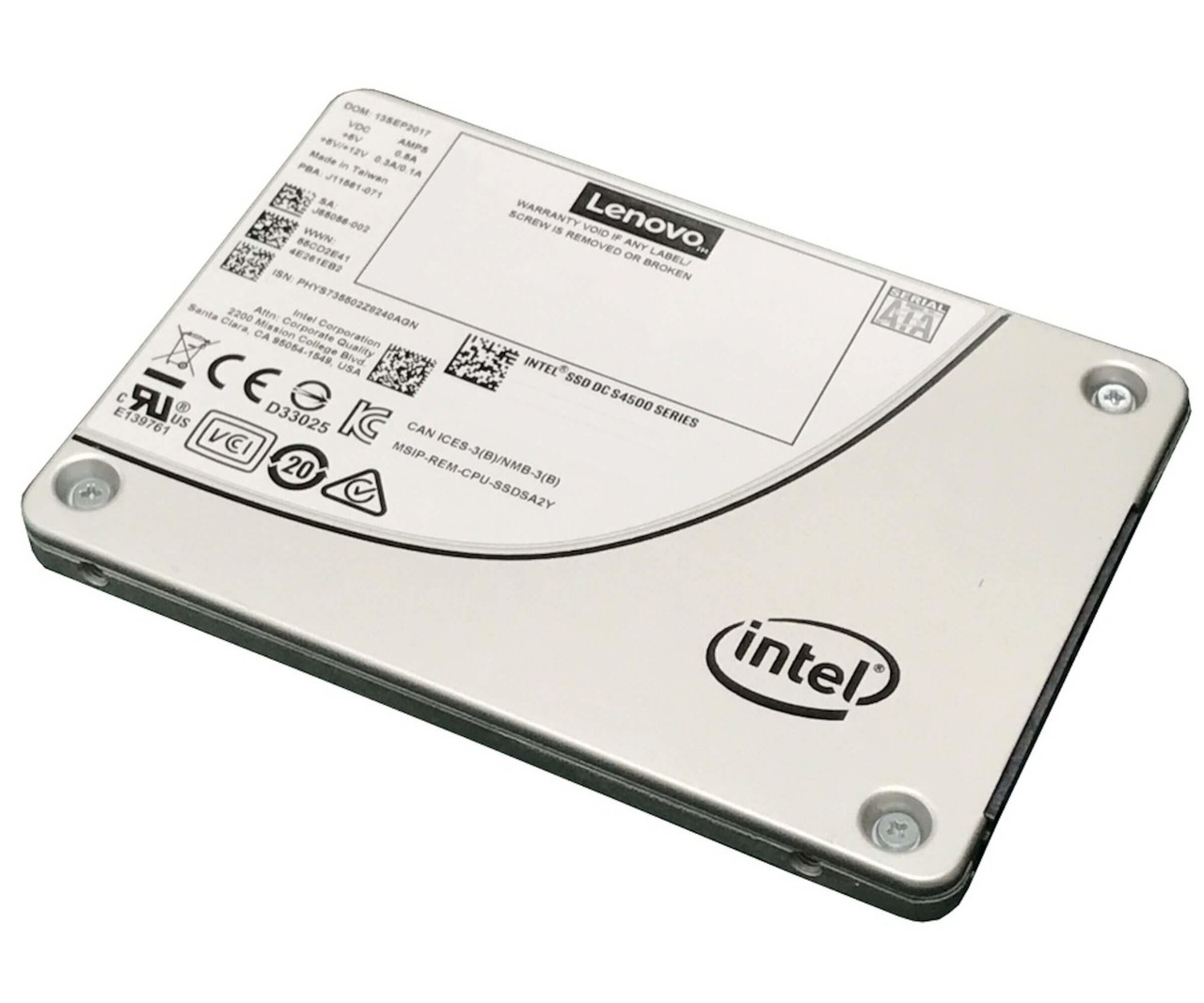 4XB0N68516 | Lenovo | S4500 Entry SATA 2.5" 240 GB Serial ATA III 3D TLC