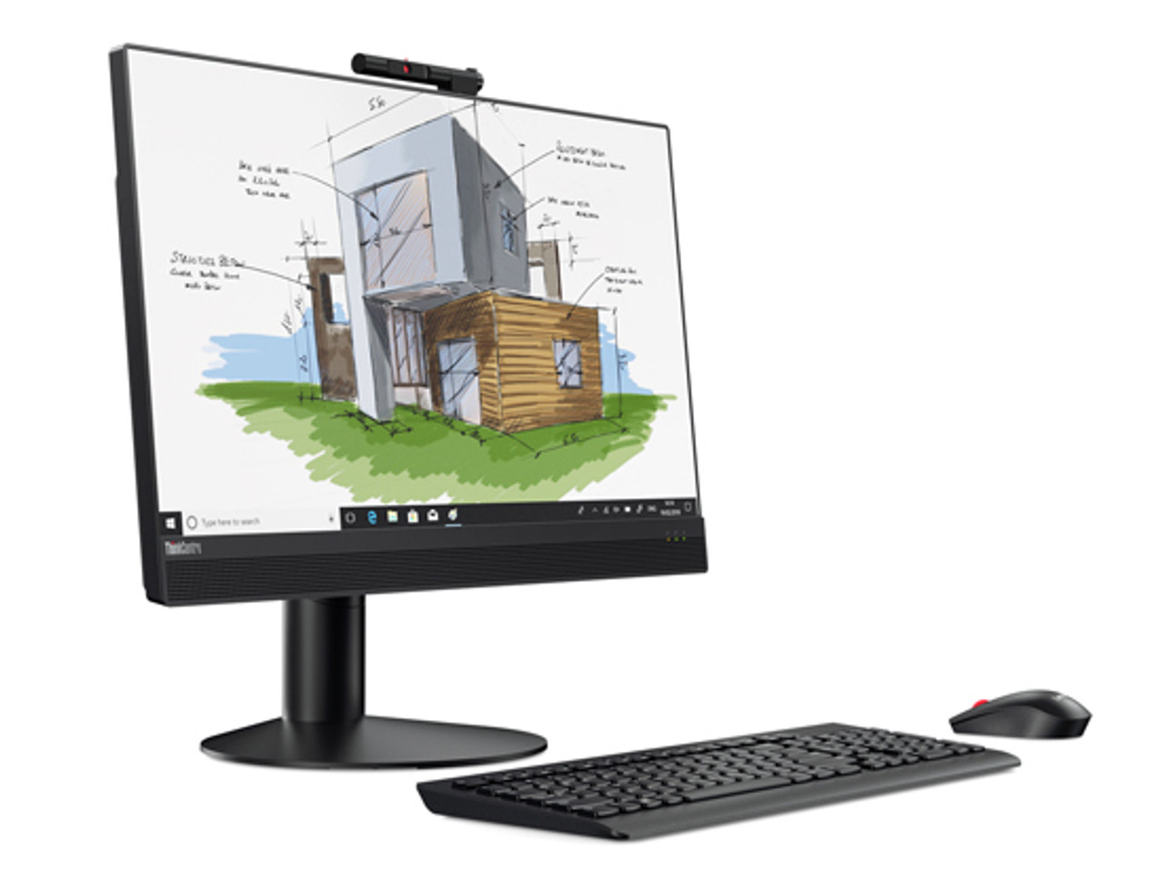 10S60029US | Lenovo | ThinkCentre M920z Intel Core i5 23.8" 1920 x 1080 pixels Touchscreen 4 GB DDR4-SDRAM 500 GB HDD All-in-One PC Windows 10 Pro Wi-Fi 5 (802.11ac) Black