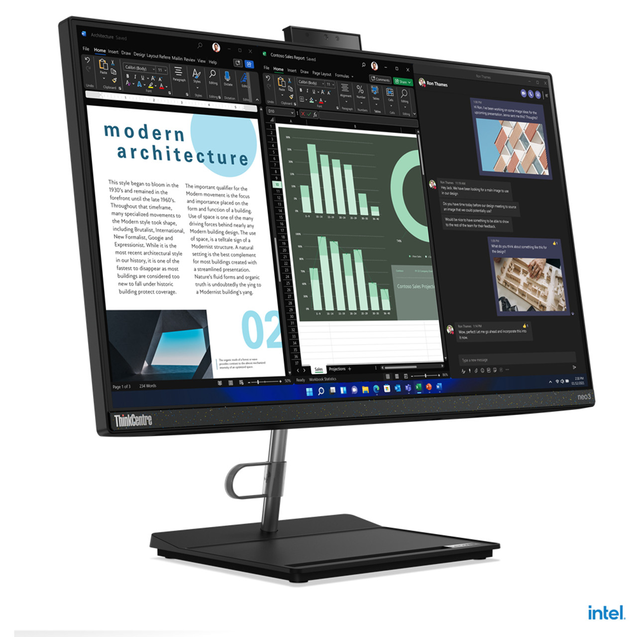 12B000APUS | Lenovo | ThinkCentre neo 30a Intel® Core™ i5 23.8" 1920 x 1080 pixels 16 GB DDR4-SDRAM 512 GB SSD All-in-One PC Windows 11 Pro Wi-Fi 6 (802.11ax) Black
