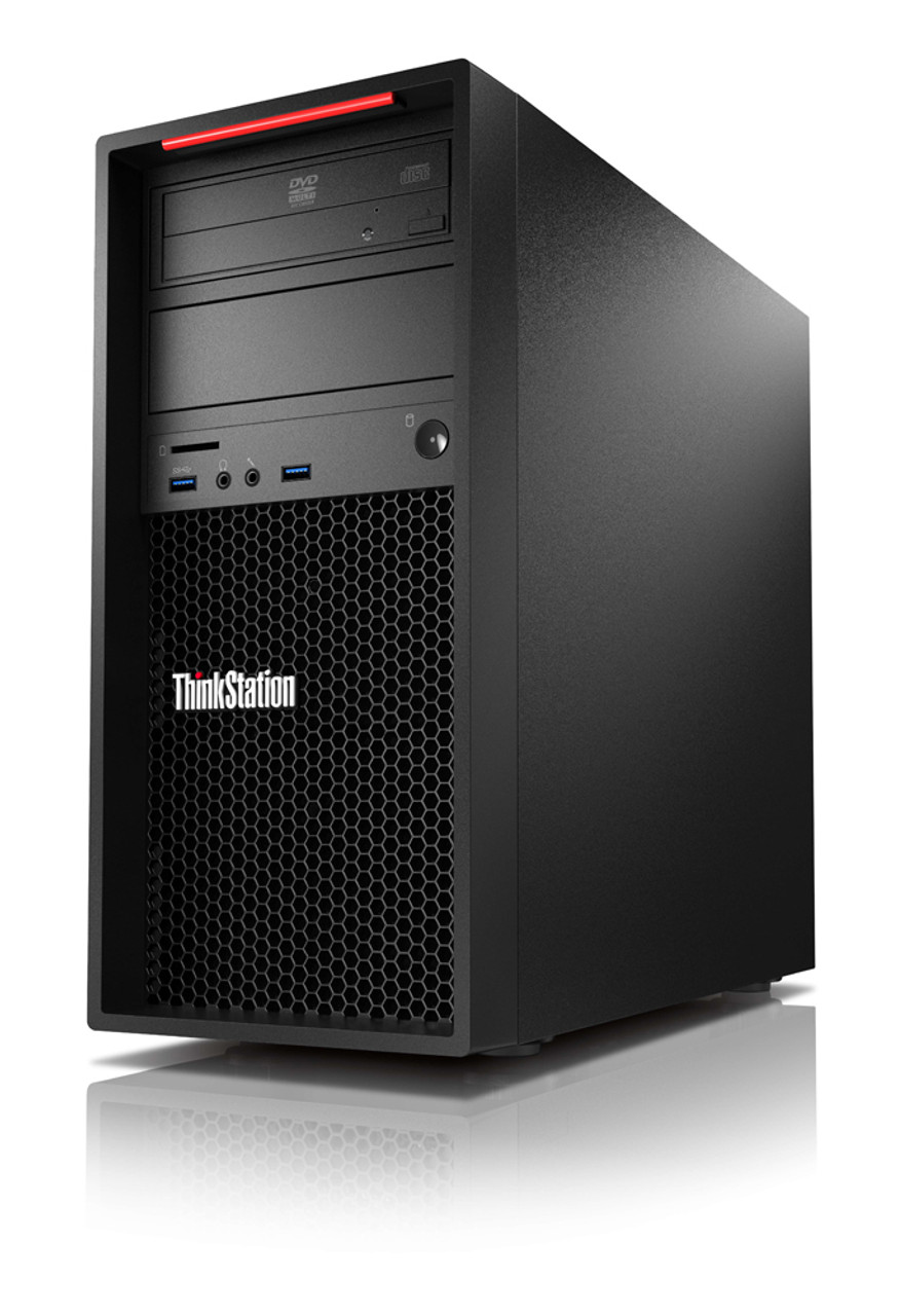 30BH0063US | Lenovo | ThinkStation P320 DDR4-SDRAM E3-1240V5 Tower Intel® Xeon® E3 v5 8 GB 1000 GB HDD Windows 10 Workstation Black