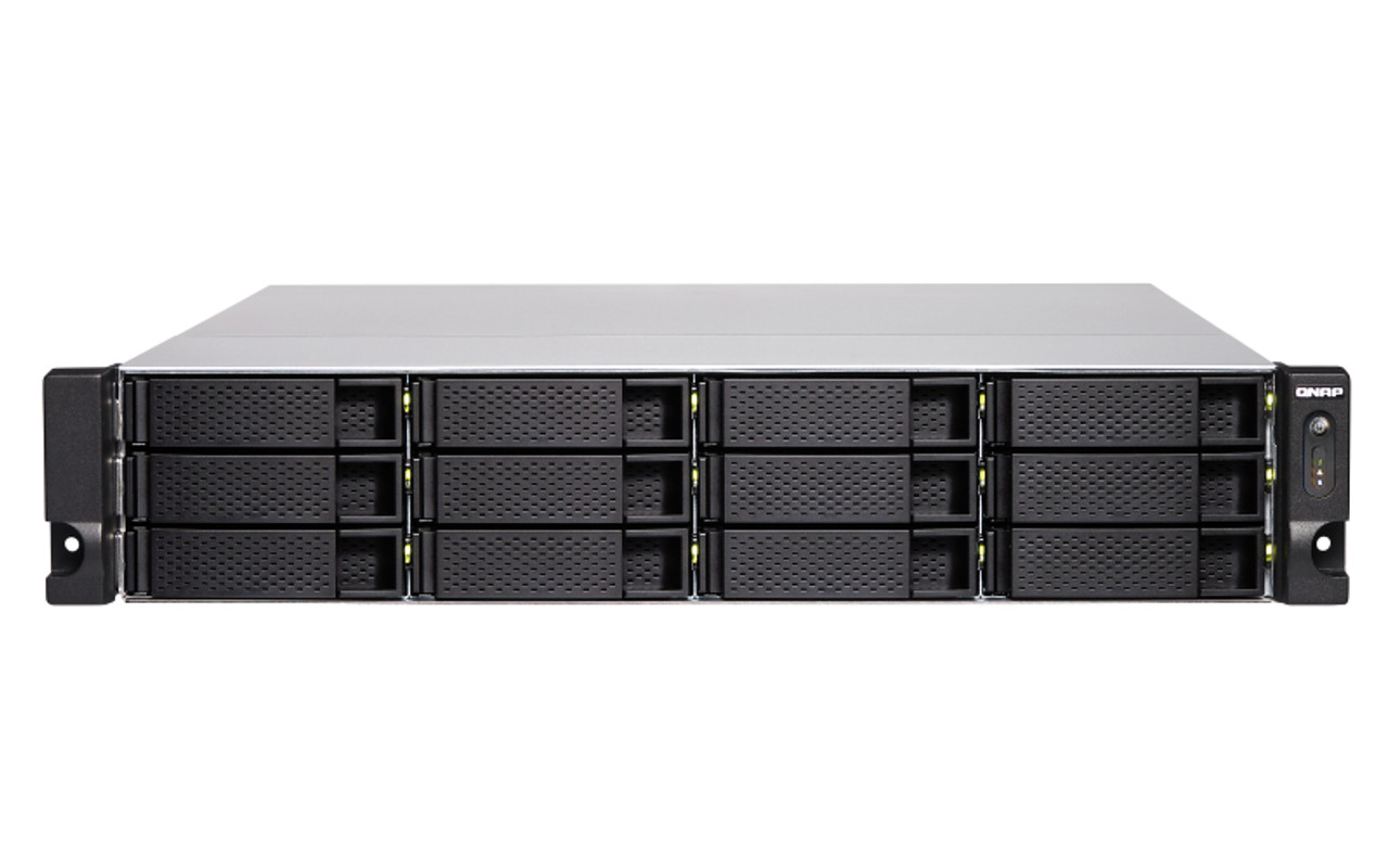TS-1283XU-RP-E2124-8G-US | QNAP | TS-1283XU-RP NAS Rack (2U) Ethernet LAN Aluminum, Black E-2124