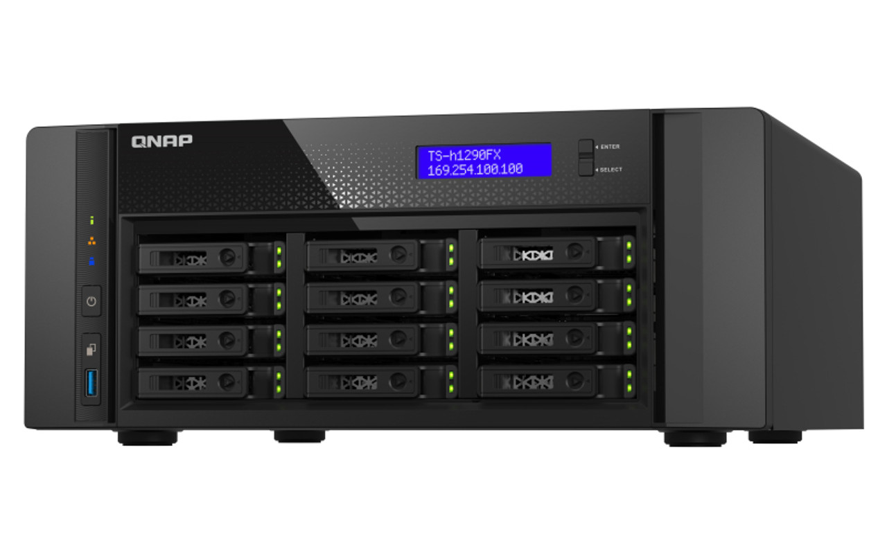 ARS5-TS-H1290FX-US | QNAP | TS-h1290FX NAS Tower Ethernet LAN Black 7232P