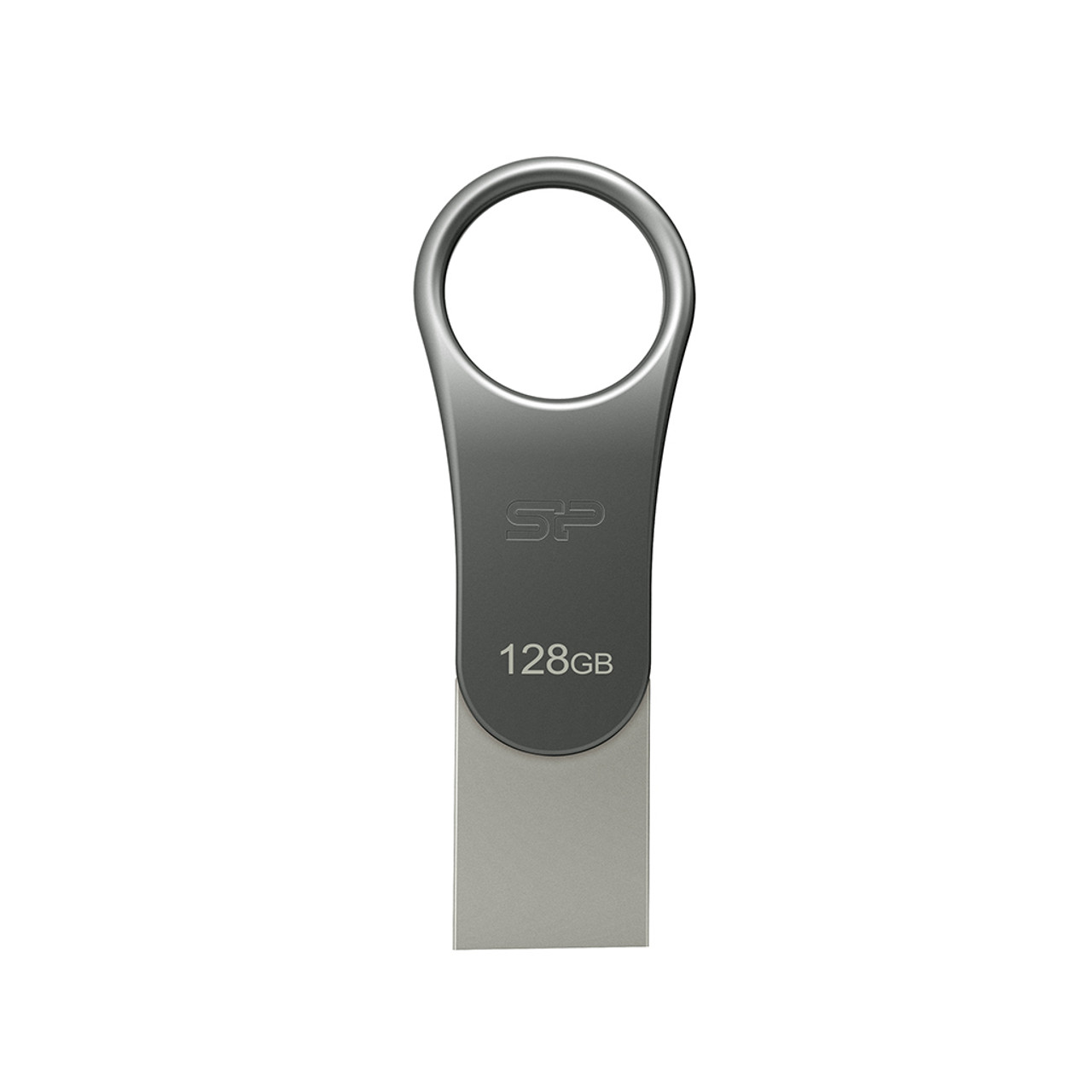 SP128GBUC3C80V1S | Silicon Power | Mobile C80 USB flash drive 128 GB USB Type-A / USB Type-C 3.2 Gen 1 (3.1 Gen 1) Titanium