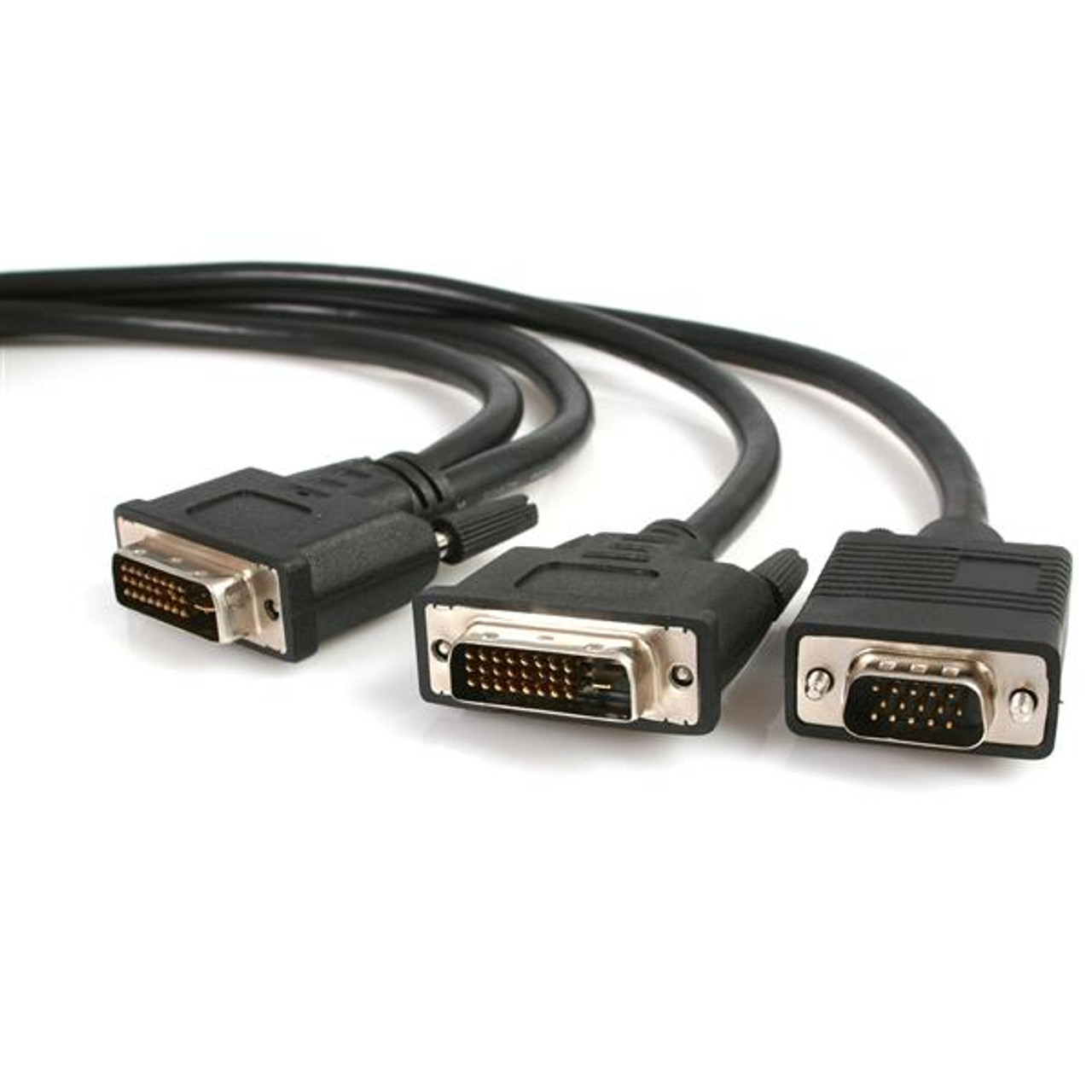 DVIVGAYMM6 | StarTech.com | video cable adapter 70.9" (1.8 m) DVI-I DVI-D + VGA (D-Sub) Black