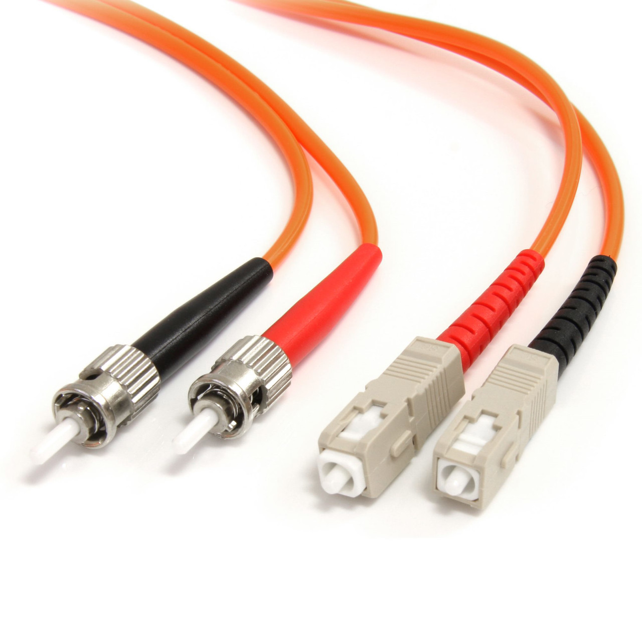 FIBSTSC2 | StarTech.com | fiber optic cable 78.7" (2 m) ST SC OM1 Orange