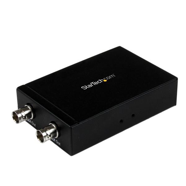 HD2SDI | StarTech.com | video cable adapter HDMI Type A (Standard) 2 x BNC Black