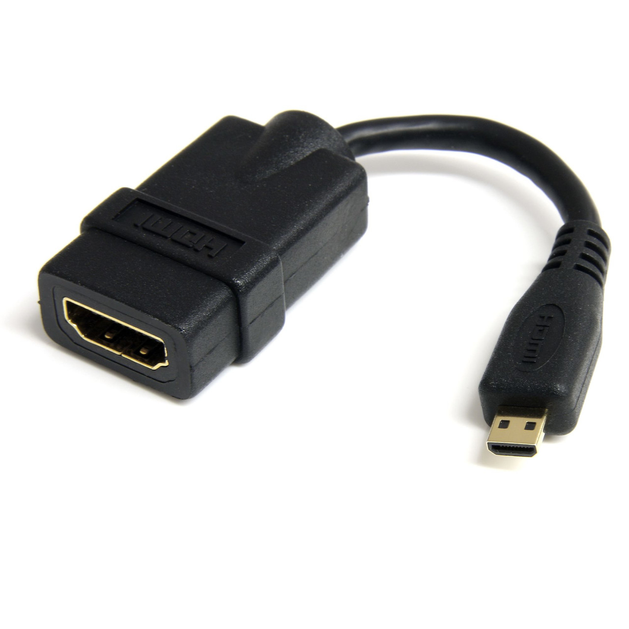HDADFM5IN | StarTech.com | HDMI cable 5" (0.127 m) HDMI Type A (Standard) HDMI Type D (Micro) Black