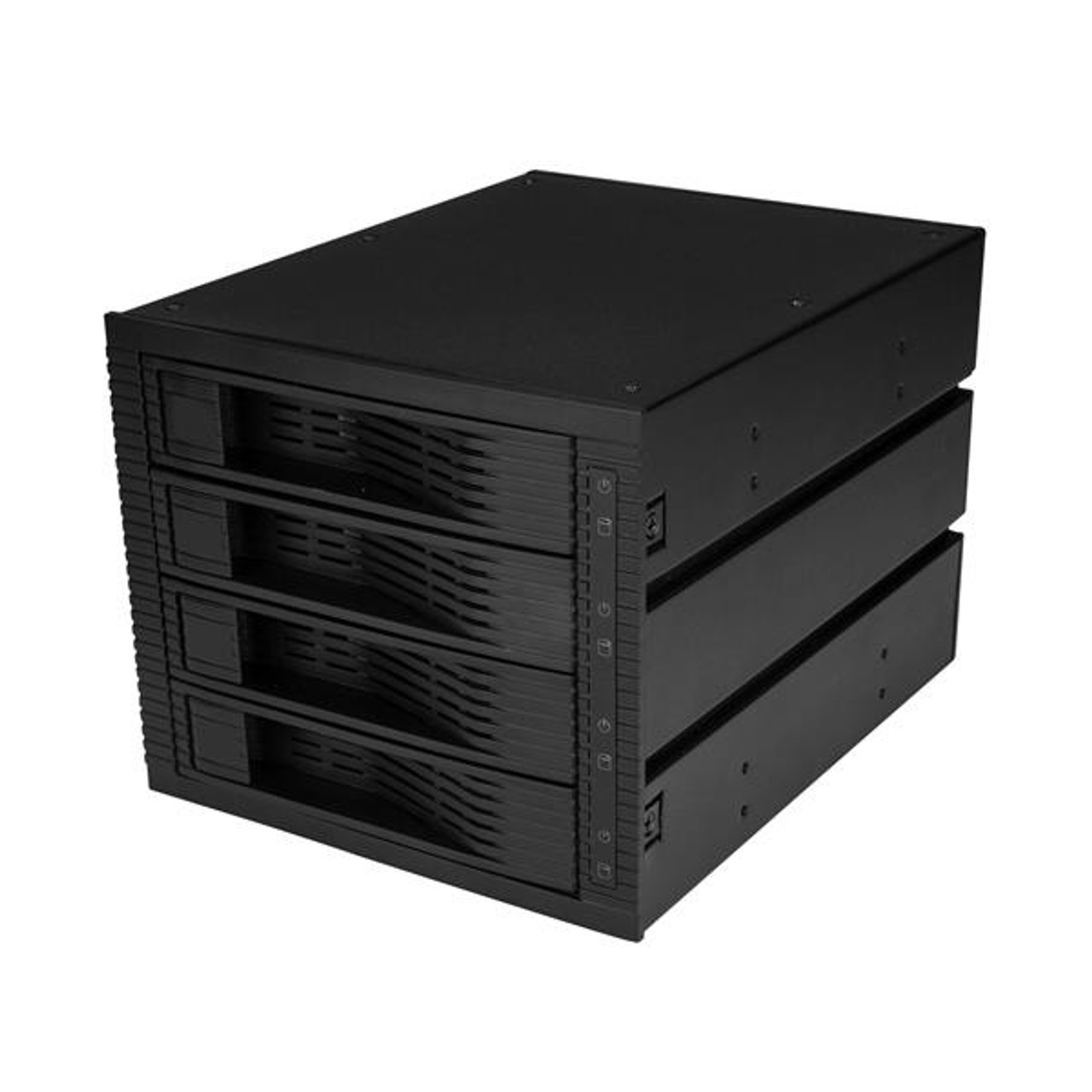 HSB43SATSASB | StarTech.com | drive bay panel 3x 5.25" Carrier panel Black