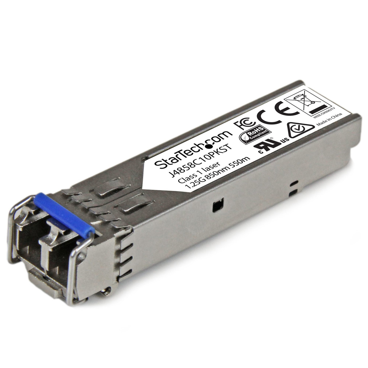 J4858C10PKST | StarTech.com | network transceiver module Fiber optic 1250 Mbit/s SFP 850 nm