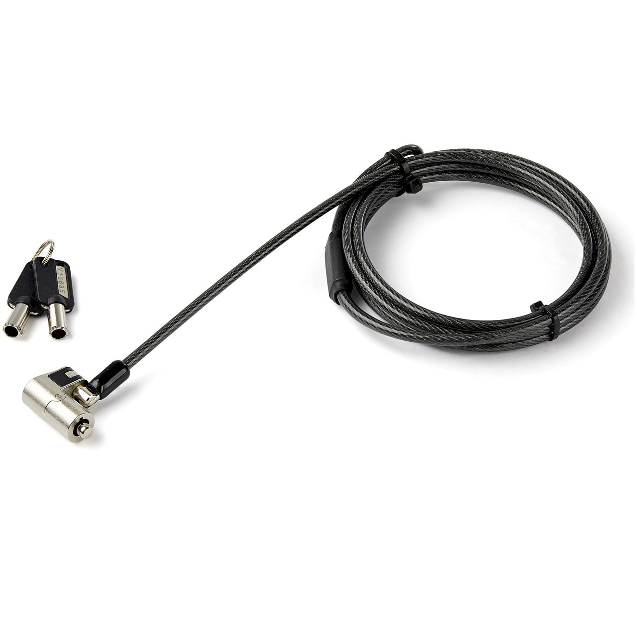LTULOCKKEY | StarTech.com | cable lock Black, Stainless steel 78.7" (2 m)