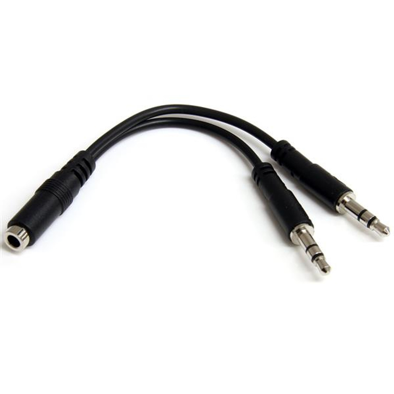 MUYHSFMM | StarTech.com | audio cable 5.12" (0.13 m) 3.5mm 2 x 3.5mm Black