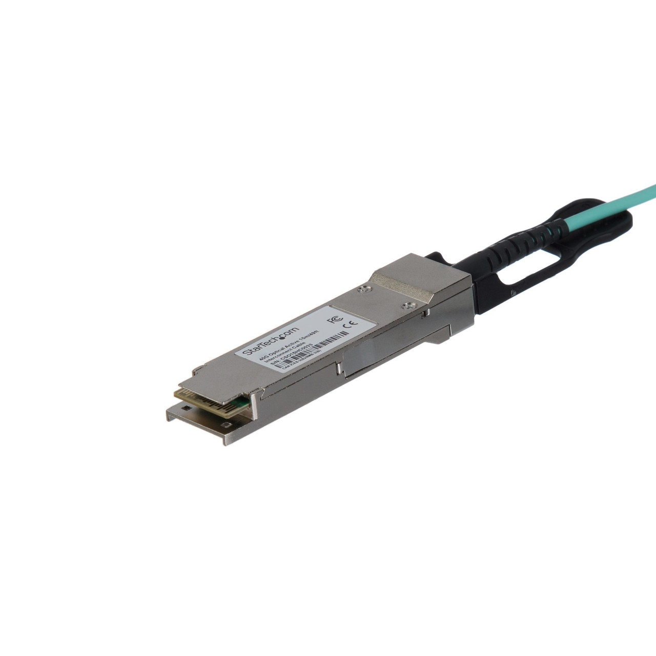 QSFP40GAO15M | StarTech.com | fiber optic cable 590.6" (15 m) QSFP+ Black