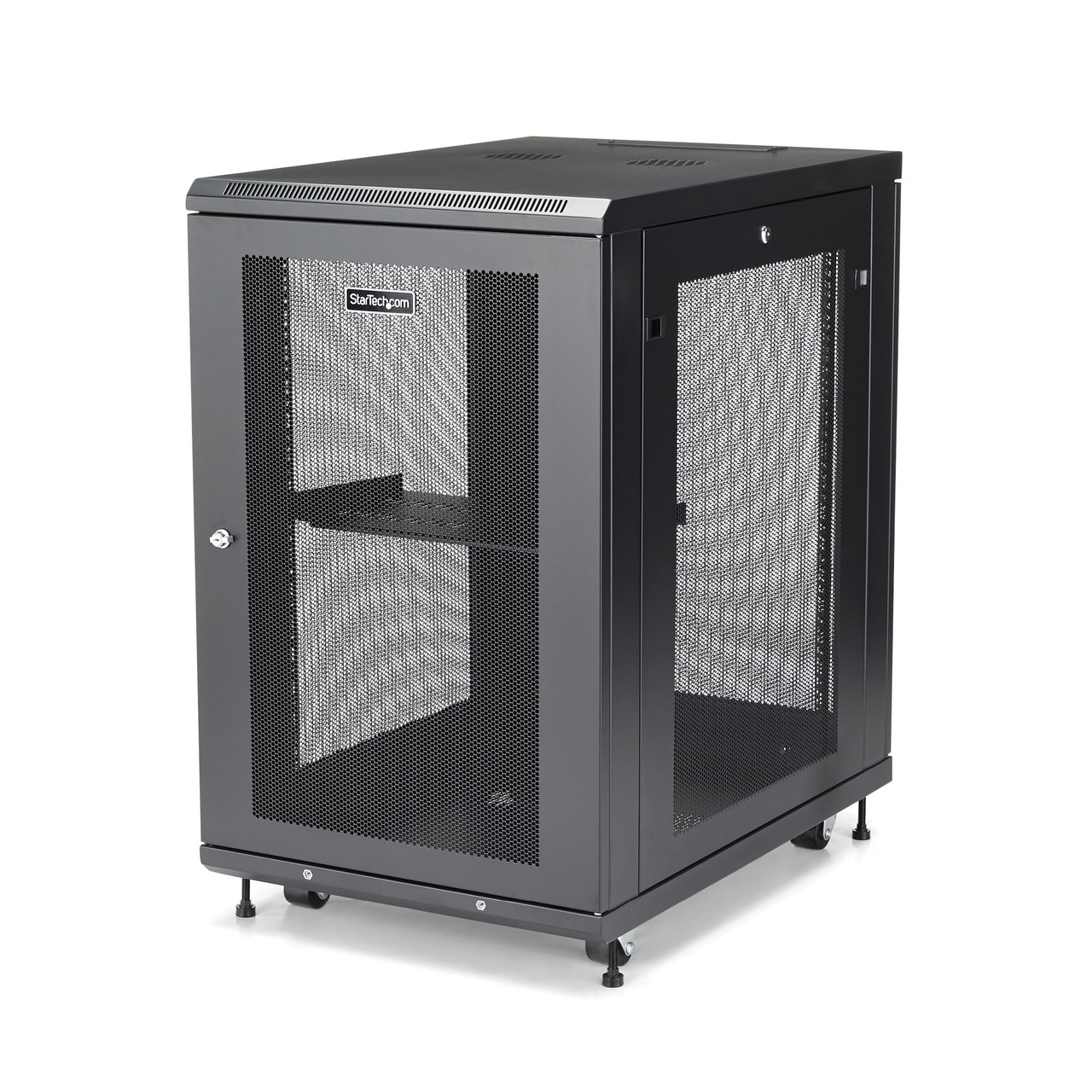 RK1833BKM | StarTech.com | rack cabinet 18U Freestanding rack Black