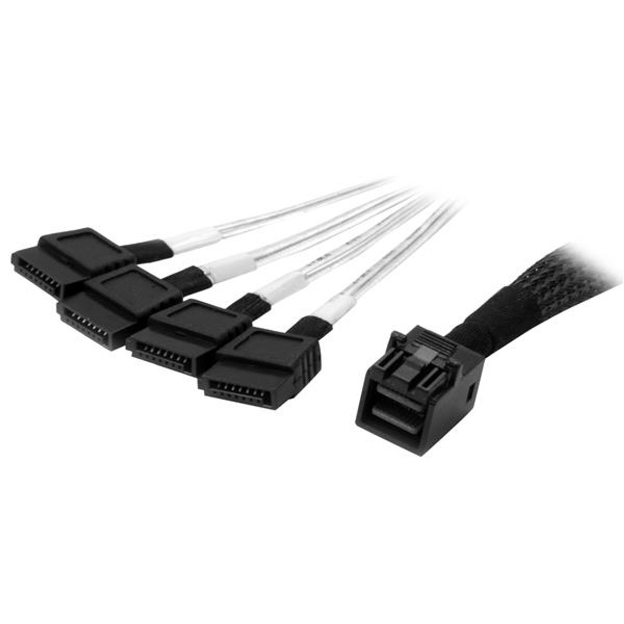 SAS43SAT1M | StarTech.com | Serial Attached SCSI (SAS) cable 39.4" (1 m) Black, Silver