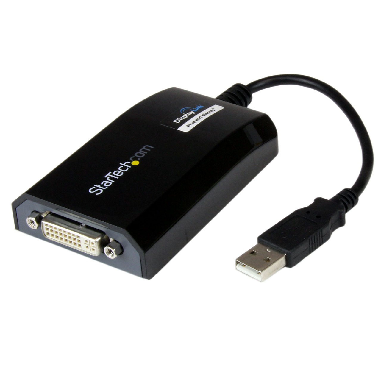 USB2DVIPRO2 | StarTech.com | USB graphics adapter 1920 x 1200 pixels Black