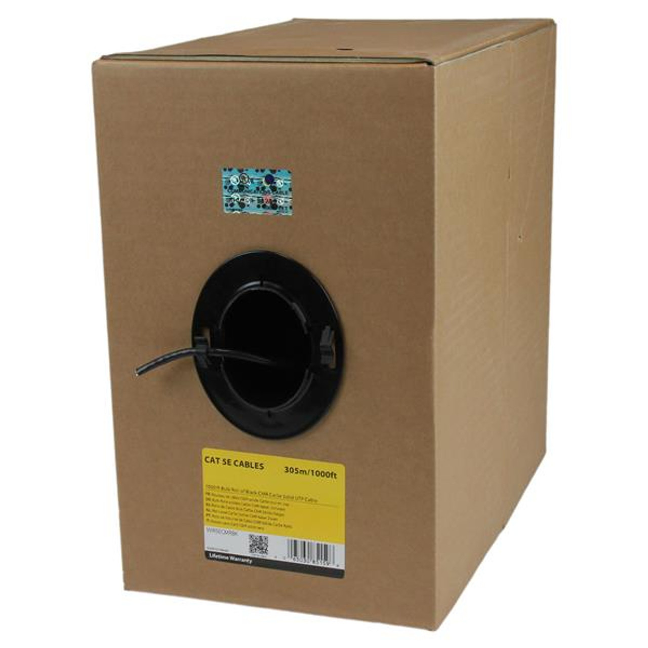 WIR5ECMRBK | StarTech.com | networking cable Black 12003.9" (304.9 m) Cat5e U/UTP (UTP)