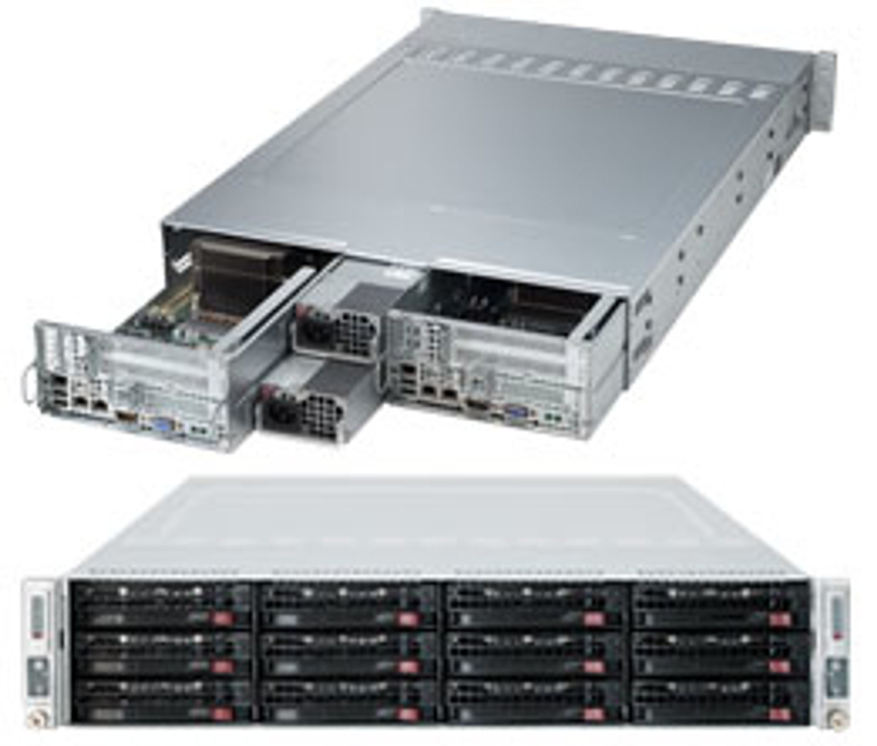 SYS-6028TR-DTR | Supermicro | 6028TR-DTR Intel® C612 LGA 2011 (Socket R) Rack (2U) Black, Gray