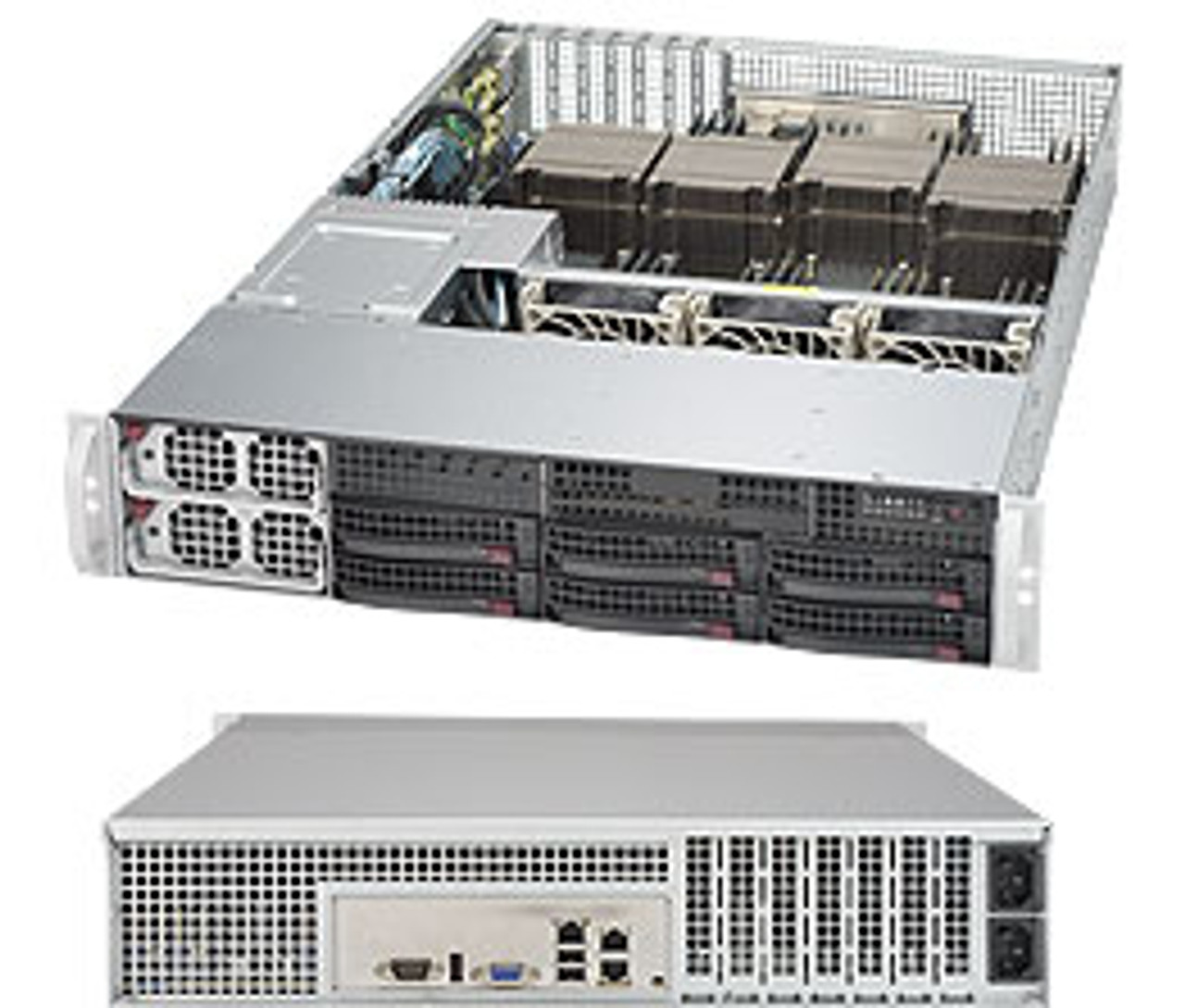 SYS-8028B-TR3F | Supermicro | 8028B-TR3F Intel® C602J LGA 2011 (Socket R) Rack (2U) Black