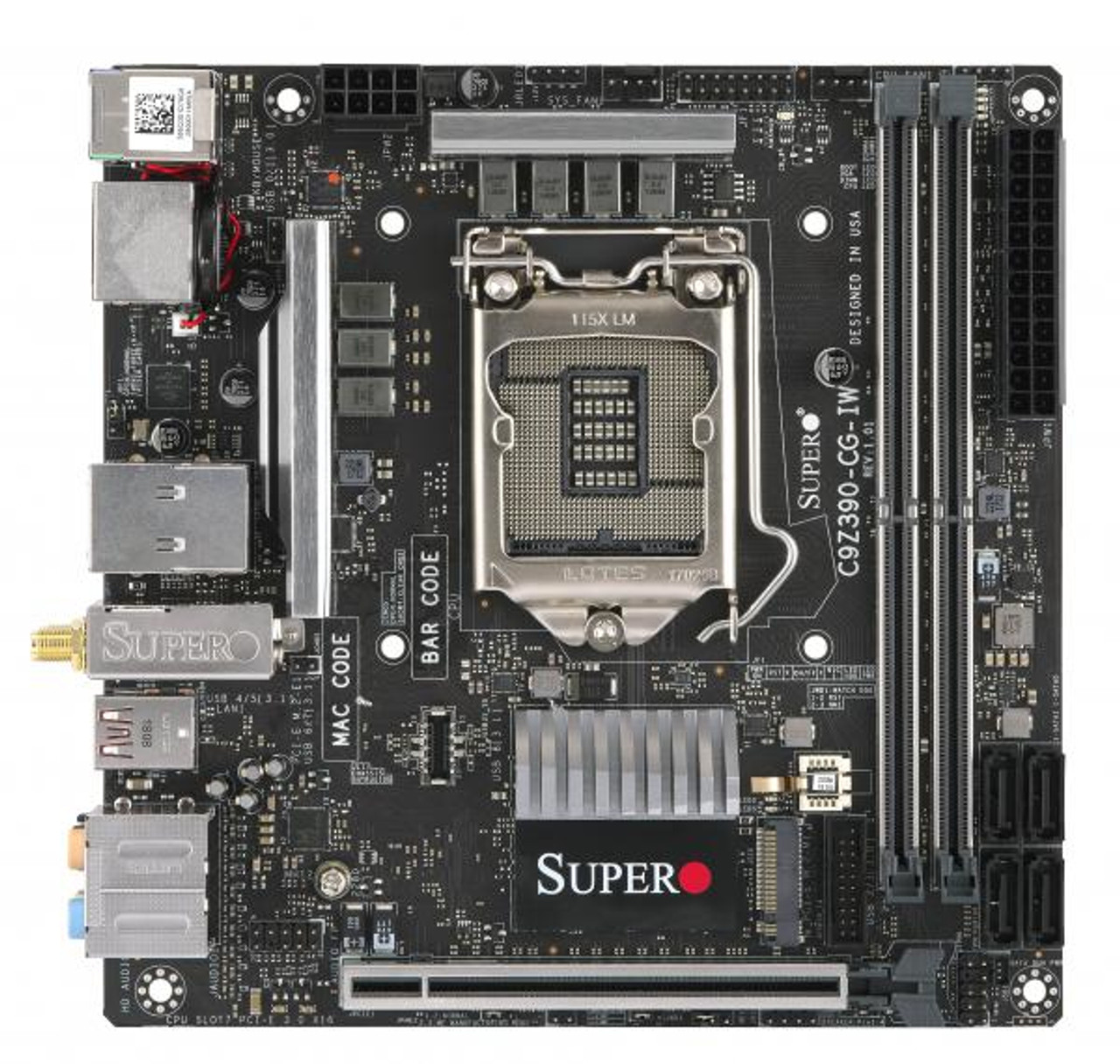 MBD-C9Z390-CG-IW-O | Supermicro | C9Z390-CG-IW Intel Z390 LGA 1151 (Socket H4) mini ITX