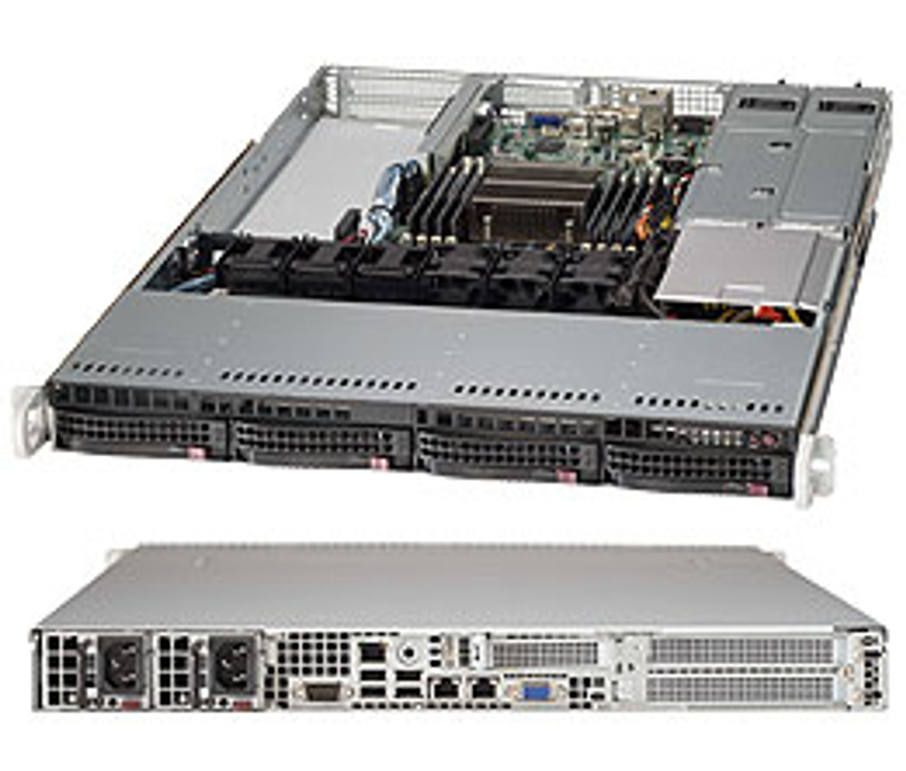 CSE-815TQ-R700WB | Supermicro | SC815TQ-R700WB Rack Black 700 W