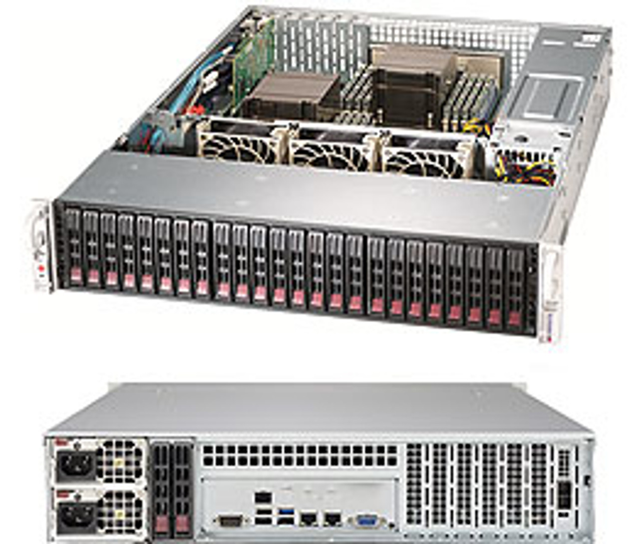 SSG-2029P-ACR24L | Supermicro | server barebone LGA 3647 (Socket P) Rack (2U) Black