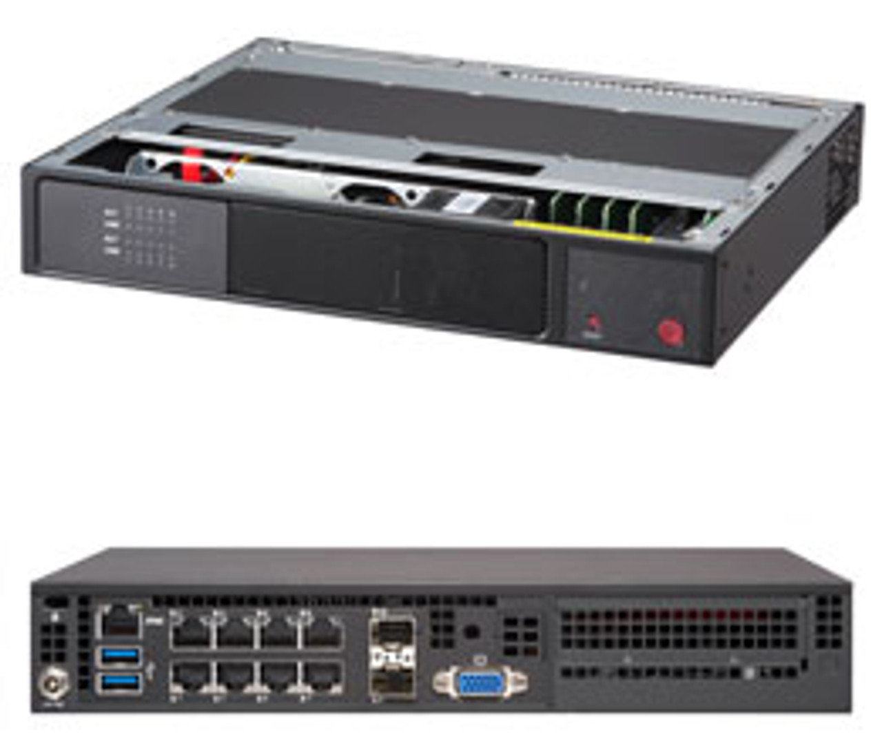 SYS-E300-9A-4CN10P | Supermicro | SuperServer E300-9A Intel SoC BGA 1310 Rack (1U) Black
