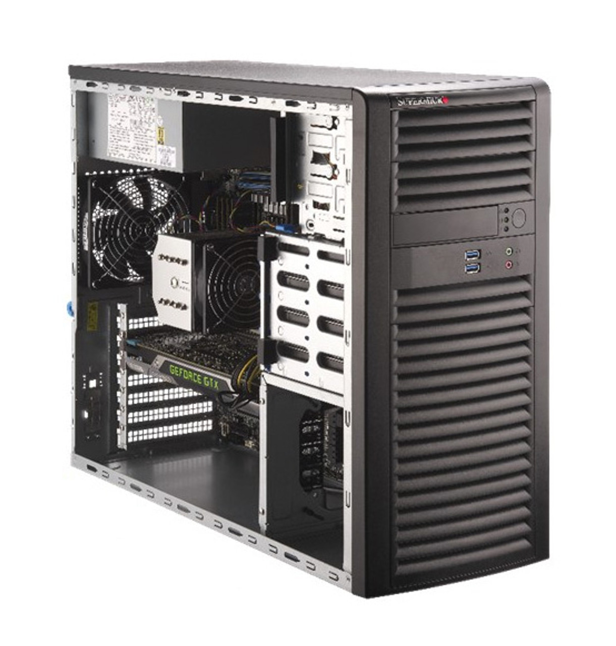 SYS-5039A-I | Supermicro | SuperWorkstation 5039A-i Midi-Tower Black Intel® C422 LGA 2066 (Socket R4)