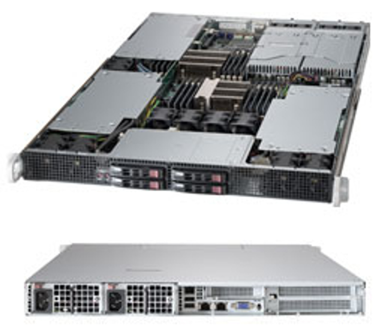 SYS-1027GR-TRFT+ | Supermicro | server barebone Intel® C602 LGA 2011 (Socket R) Rack (1U) Black