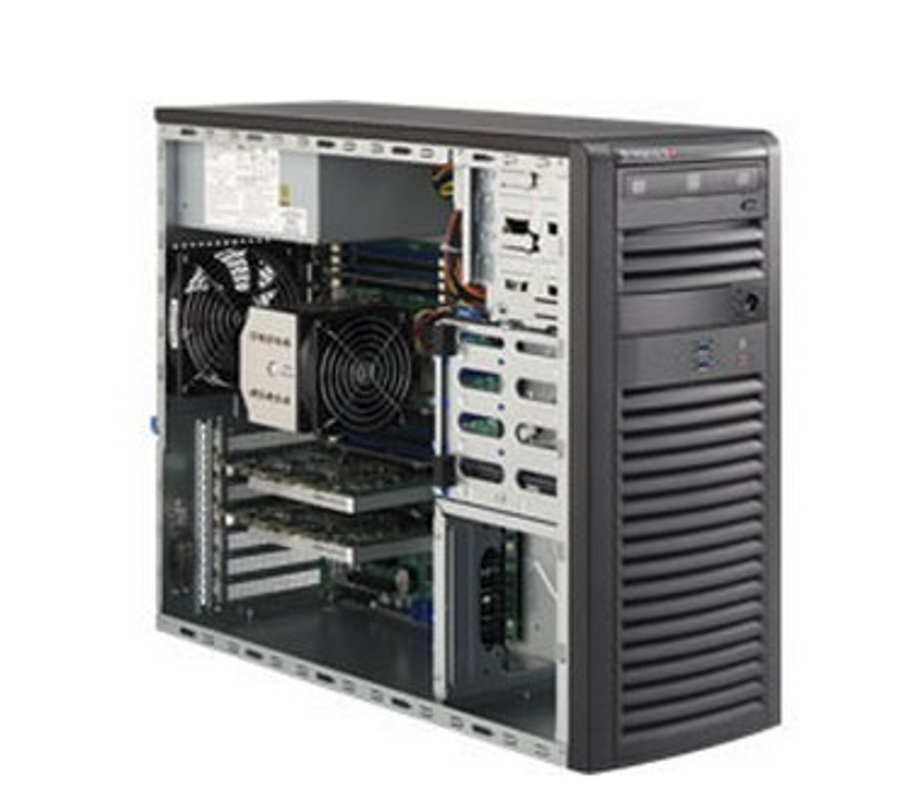 SYS-5038A-I | Supermicro | PC/workstation barebone Midi-Tower Black LGA 2011 (Socket R)
