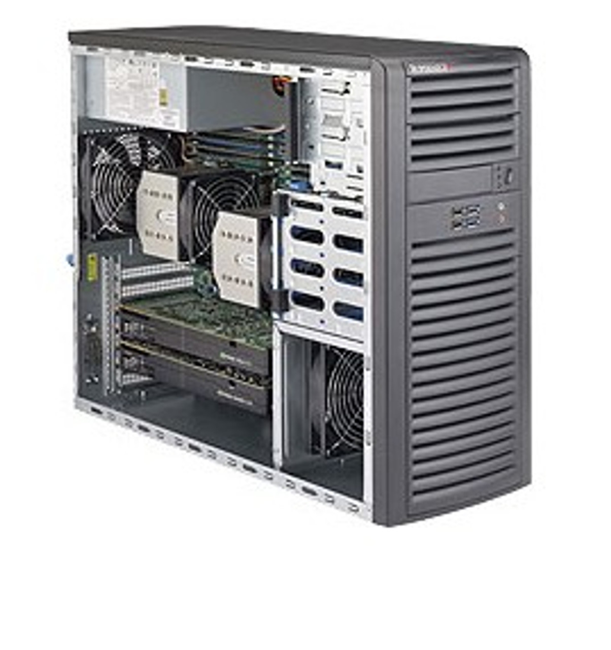 SYS-7038A-I | Supermicro | PC/workstation barebone Midi-Tower Black LGA 2011 (Socket R)