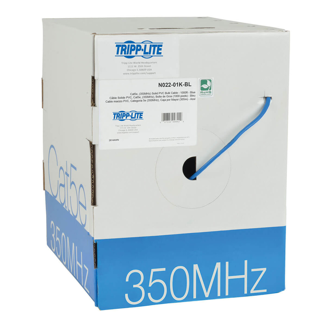 N022-01K-BL | Tripp Lite | networking cable Blue 12007.9" (305 m) Cat5e
