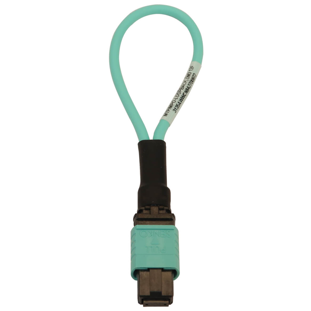 N844B-LOOP-12F | Tripp Lite | fiber optic cable 3.94" (0.1 m) MPO/MTP OFNR OM3 Aqua color, Black