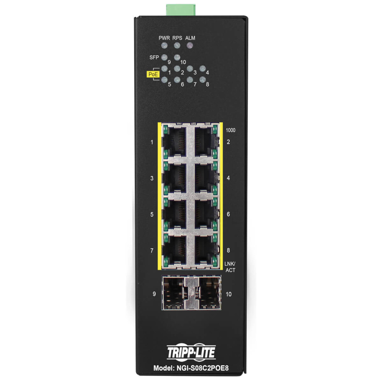 NGI-S08C2POE8 | Tripp Lite | network switch Managed Gigabit Ethernet (10/100/1000) Power over Ethernet (PoE) Black