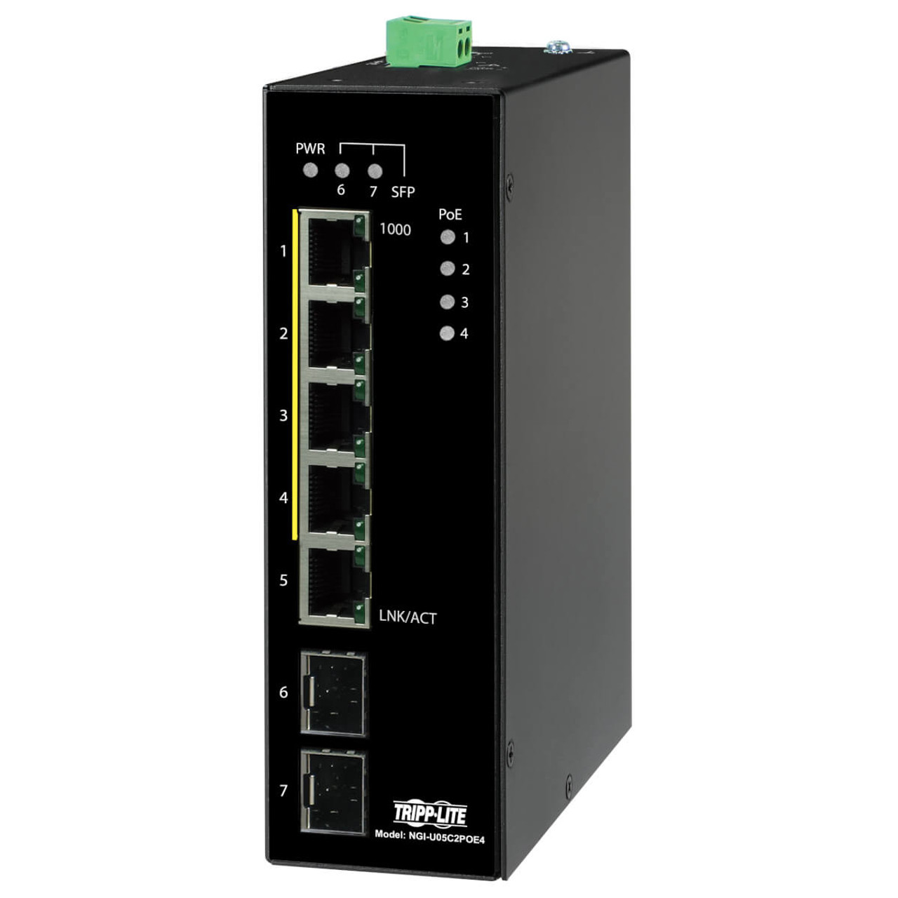 NGI-U05C2POE4 | Tripp Lite | network switch Unmanaged Gigabit Ethernet (10/100/1000) Power over Ethernet (PoE) Black