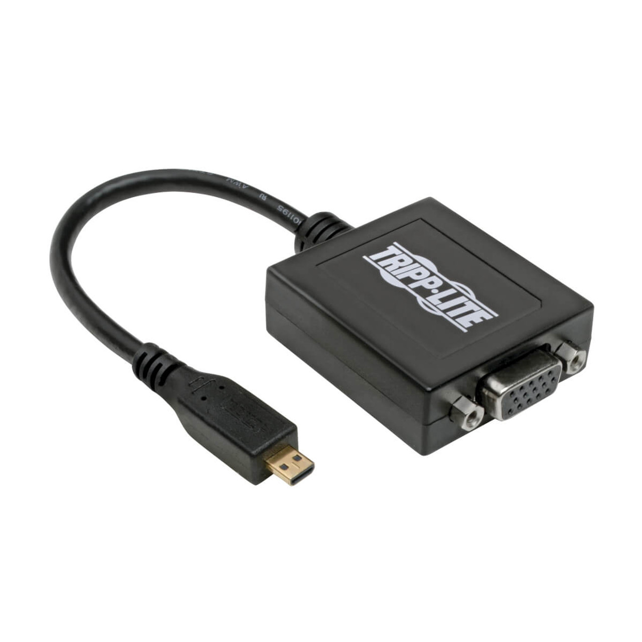 P131-06N-MICROA | Tripp Lite | video cable adapter 6" (0.152 m) Micro HDMI HD15 Black