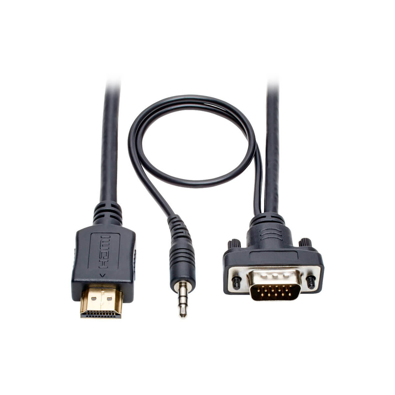 P566-015-VGA-A | Tripp Lite | video cable adapter 181.1" (4.6 m) HDMI HD15 + 3.5 mm Black