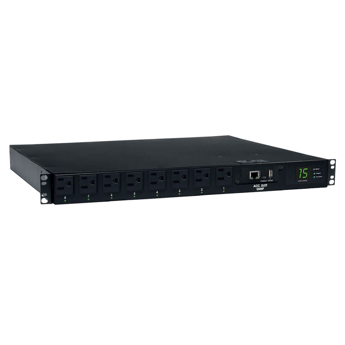 PDUMH15ATNET | Tripp Lite | power distribution unit (PDU) 8 AC outlet(s) 1U Black