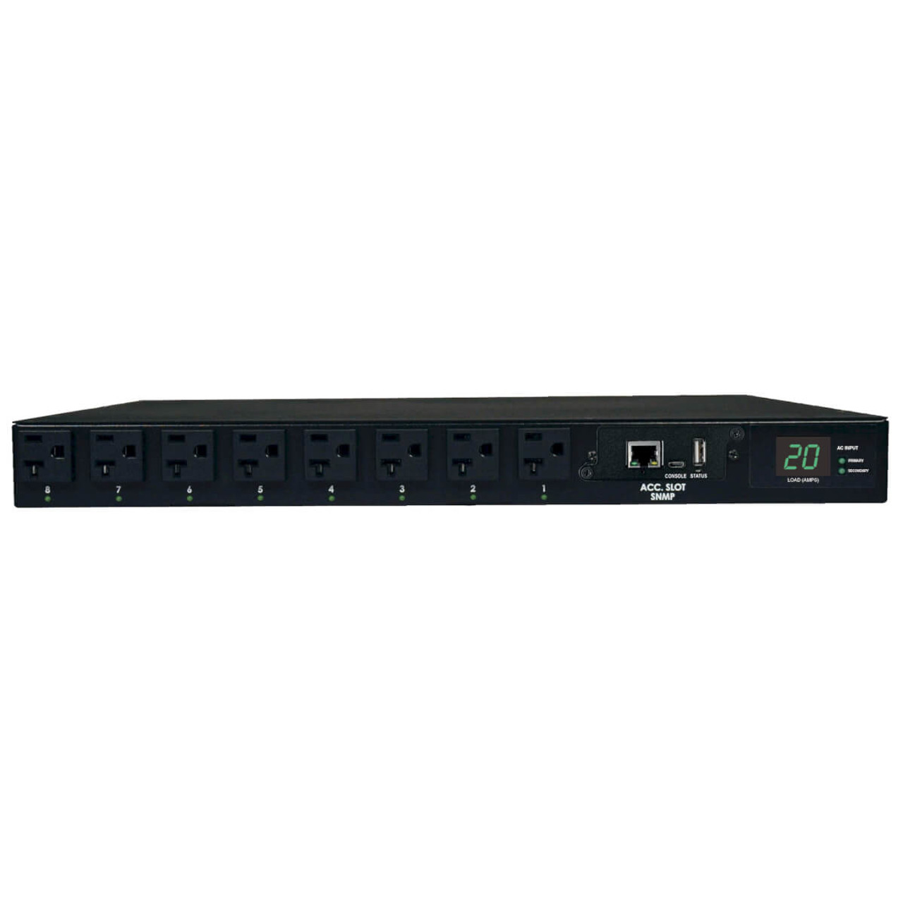 PDUMH20ATNET | Tripp Lite | power distribution unit (PDU) 16 AC outlet(s) 1U Black