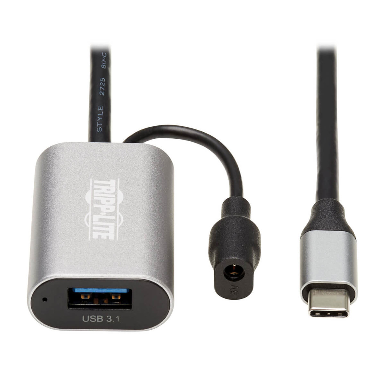 U330-05M-C2A | Tripp Lite | USB cable 196.9" (5 m) USB 3.2 Gen 1 (3.1 Gen 1) USB C USB A Black, Gray